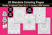 Mandala Coloring Book Pages, a Pattern Graphic by mirajeee (Thumbnail 4 of 4)
