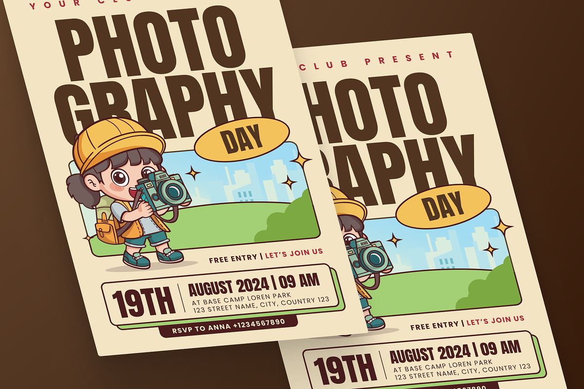 Photography Day Flyer, a Flyer Template by MMPixelCraft (Photo 2 of 5)