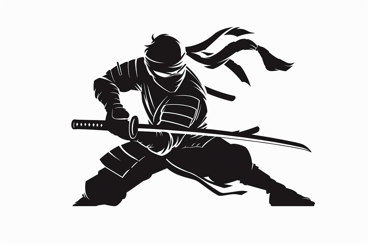 Samurai Ninja Sword Battle, an Illustration by Designs_River (Photo 1 of 10)