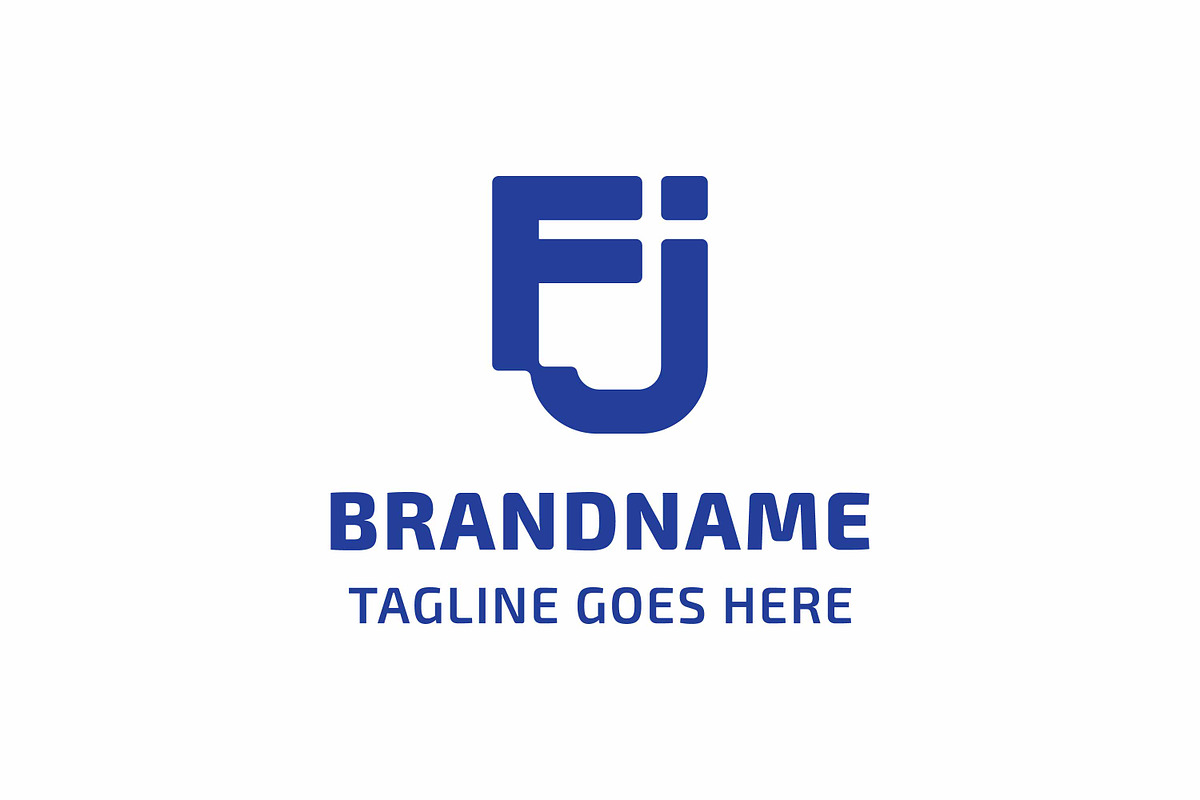Letters FJ Monogram Connected Logo, a Branding & Logo Template by Pray Art Design Studio (Photo 1 of 2)