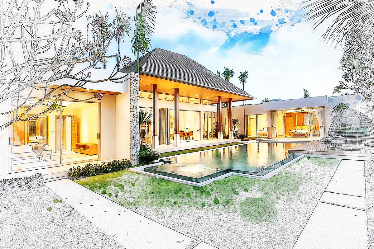 Interior Watercolor Painting, an Action Add-On by MRI STUDIO (Photo 11 of 11)