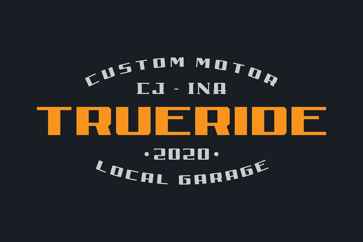 Ename Retro Sans, a Sans Serif Font by 24Design Studios (Photo 3 of 6)