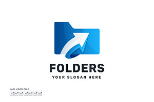 Arrow Folder Documents Storage Logo, a Branding & Logo Template by yuanesei