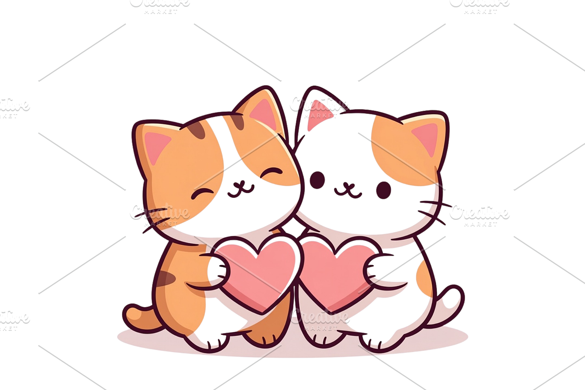 Prompt For Kawaii Valentine Clipart, a Seasonal Illustration by Creative design (Photo 4 of 7)