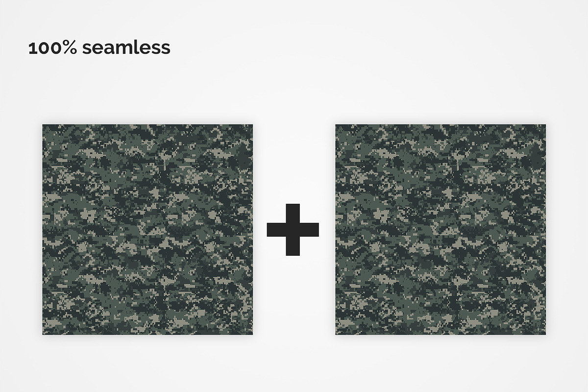 Army Pixel Camouflage Patterns, a Pattern Graphic by 3Y_Design (Photo 3 of 6)