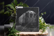 Eerie Train Car Halloween Railroad, a Background Graphic by LaseredNinja (Thumbnail 7 of 7)
