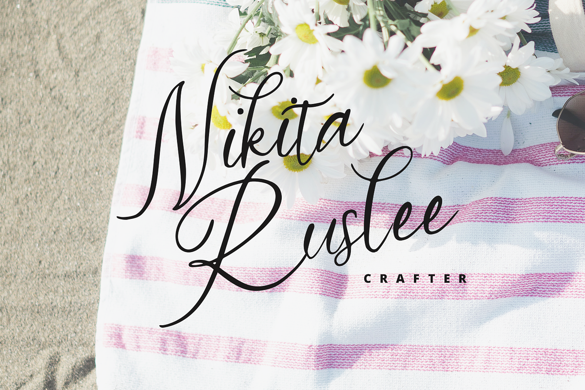 Wildyaa - Handwritten Font, a Script Font by overlaytemplates (Photo 2 of 5)