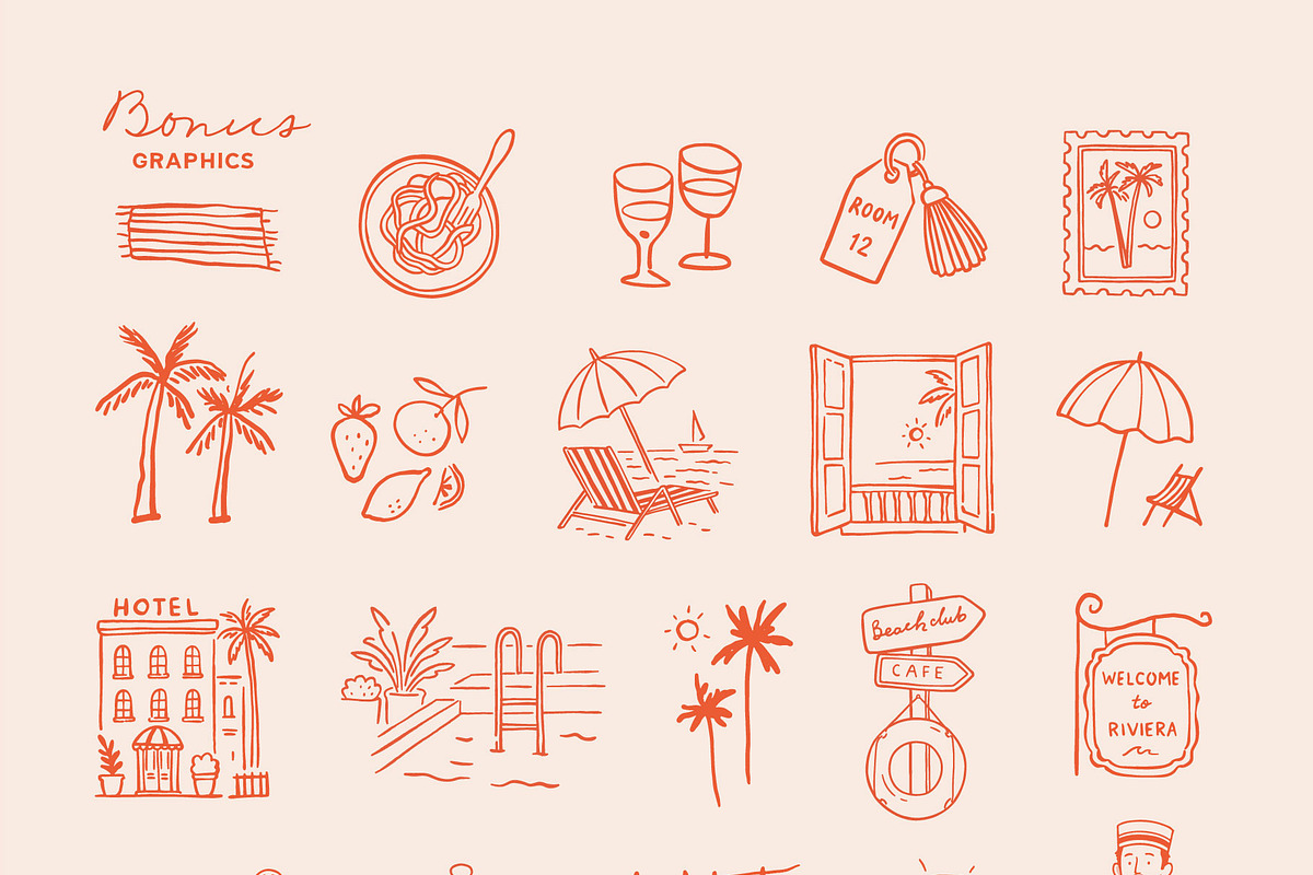 Hotel Riviera | Font collection, a Handwritten Font by AngelinaKovel (Photo 15 of 16)