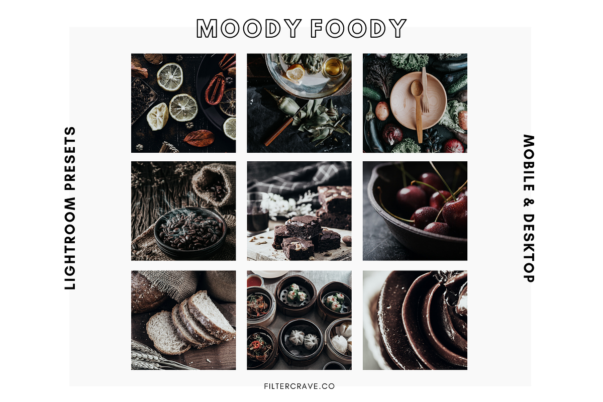 Moody Foody Lightroom Presets, an Action Add-On by Filtercrave (Photo 2 of 9)