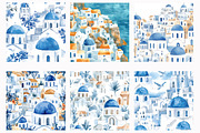 Hello Santorini Seamless Patterns, a Pattern Graphic by Design Market (Thumbnail 3 of 3)