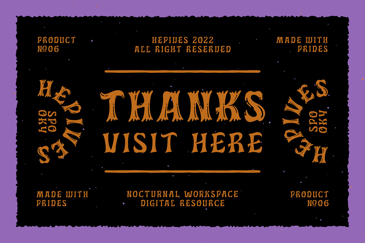 Hepives Spooky Fonts, a Font by Nocturnal Workspace (Photo 8 of 8)