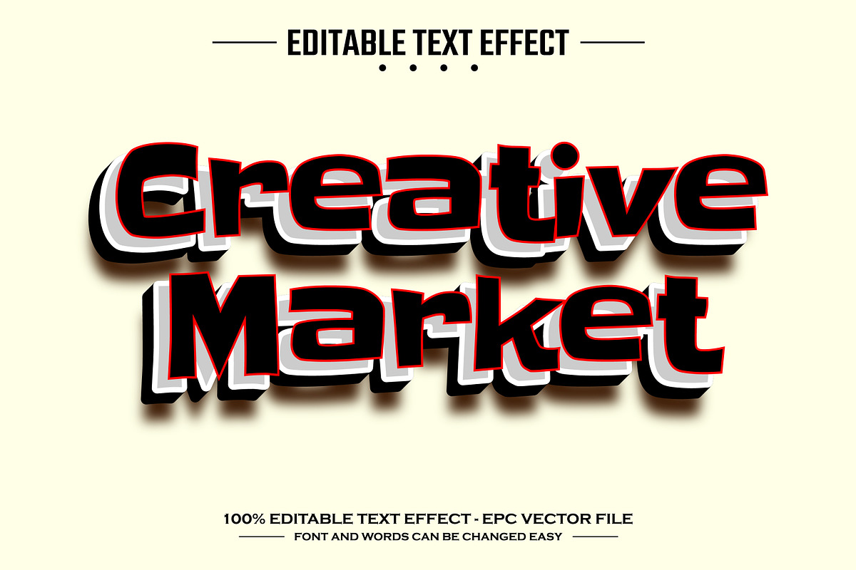 Fatman 3D editable text effect, a Layer Style Add-On by nicemorning (Photo 3 of 3)