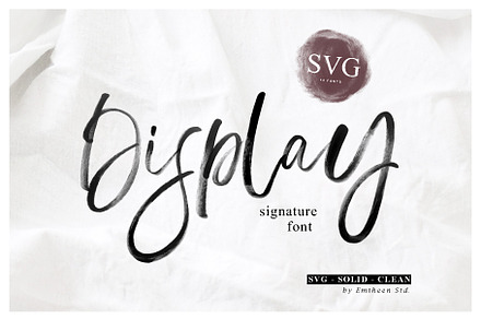 SALE! Display Signature Font - SVG