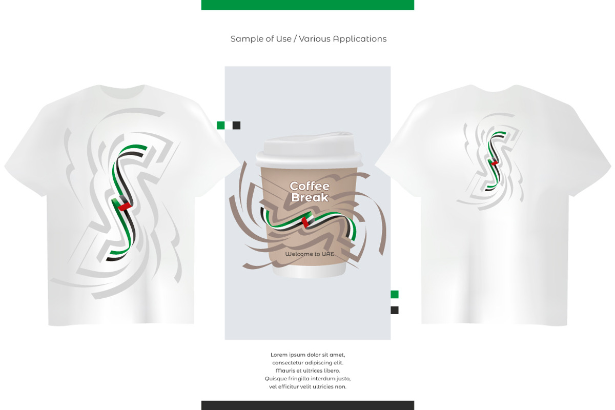 UAE flag ribbon vector, a Templates & Theme by Simbos (Photo 7 of 9)