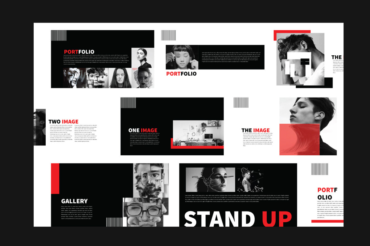 Black Modern Layout Powerpoint, a Presentation Template by Dirtytemp Studio