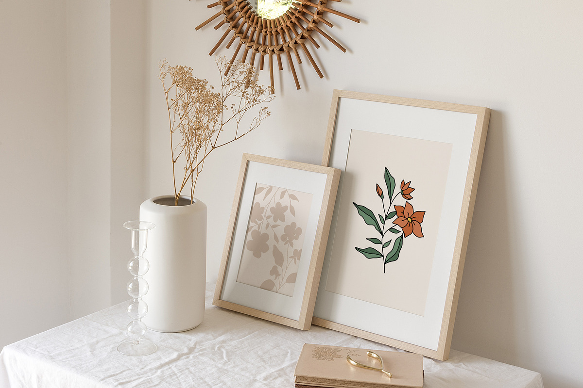 Wildflowers Botanical Line Art, an Illustration by Kaya Fonts (Photo 5 of 18)