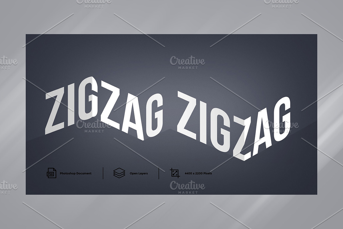 Zig Zag Text Effect Design Layer Sty, a Layer Style Add-On by shahsoft (Photo 2 of 2)