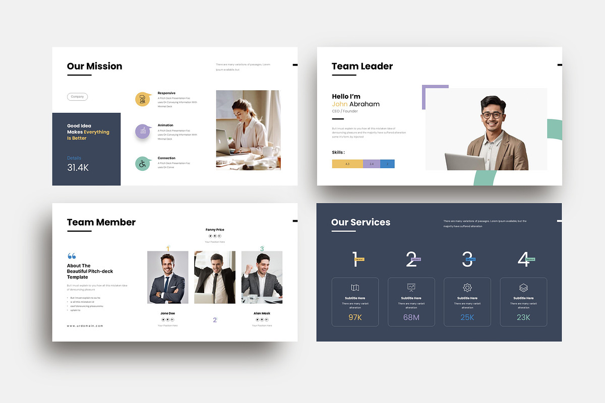 Business Pitch Deck Template, a Presentation Template by Studio Artisan (Photo 6 of 12)
