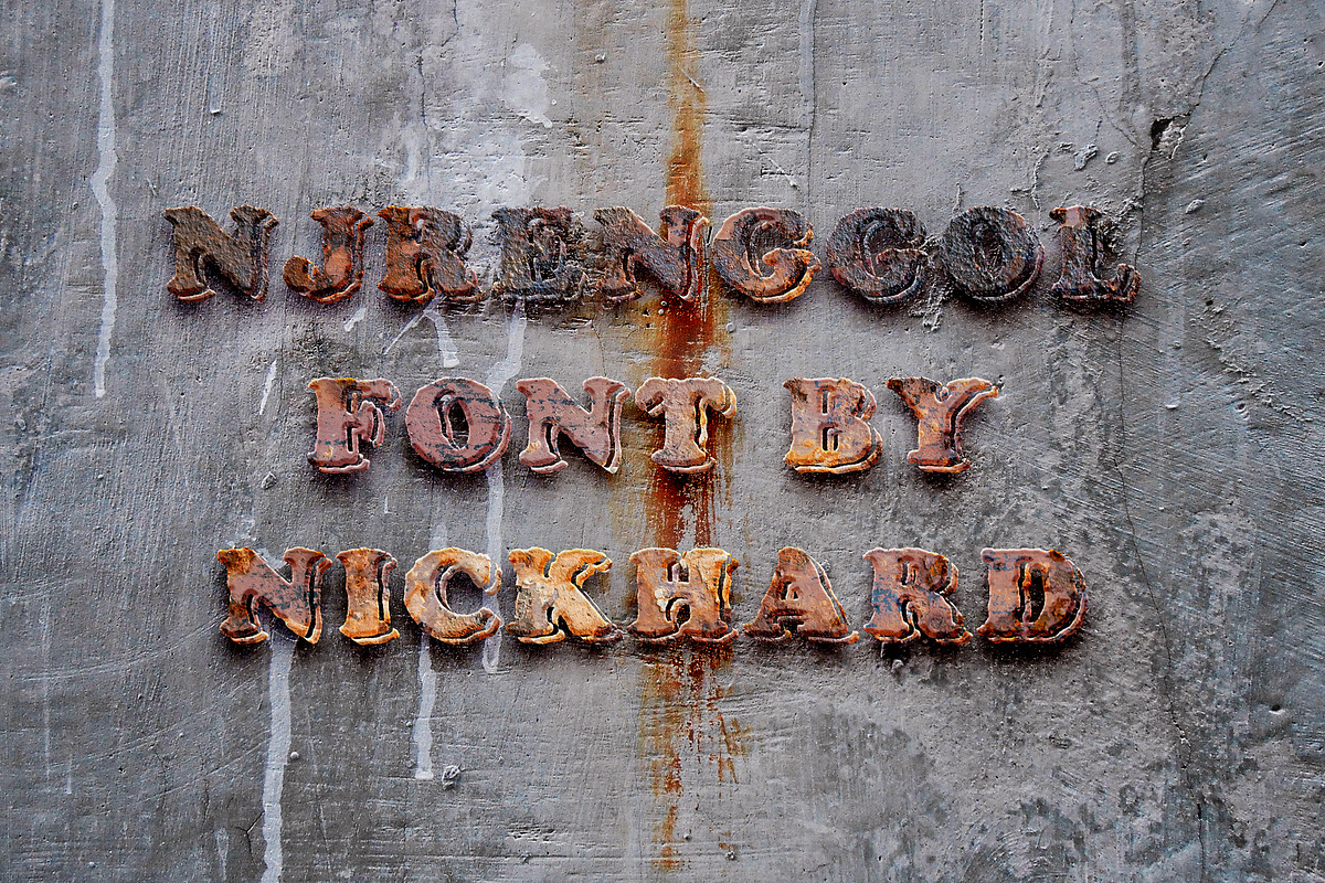 Njrenggol, a Serif Font by Nickhard (Photo 6 of 7)