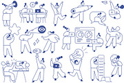 100+ Line People Editable Stroke, a Person Illustration by Vector_Art (Thumbnail 3 of 29)