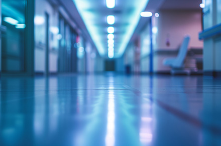 Bokeh hospital hall., a Health & Medical Photo by MistyDay