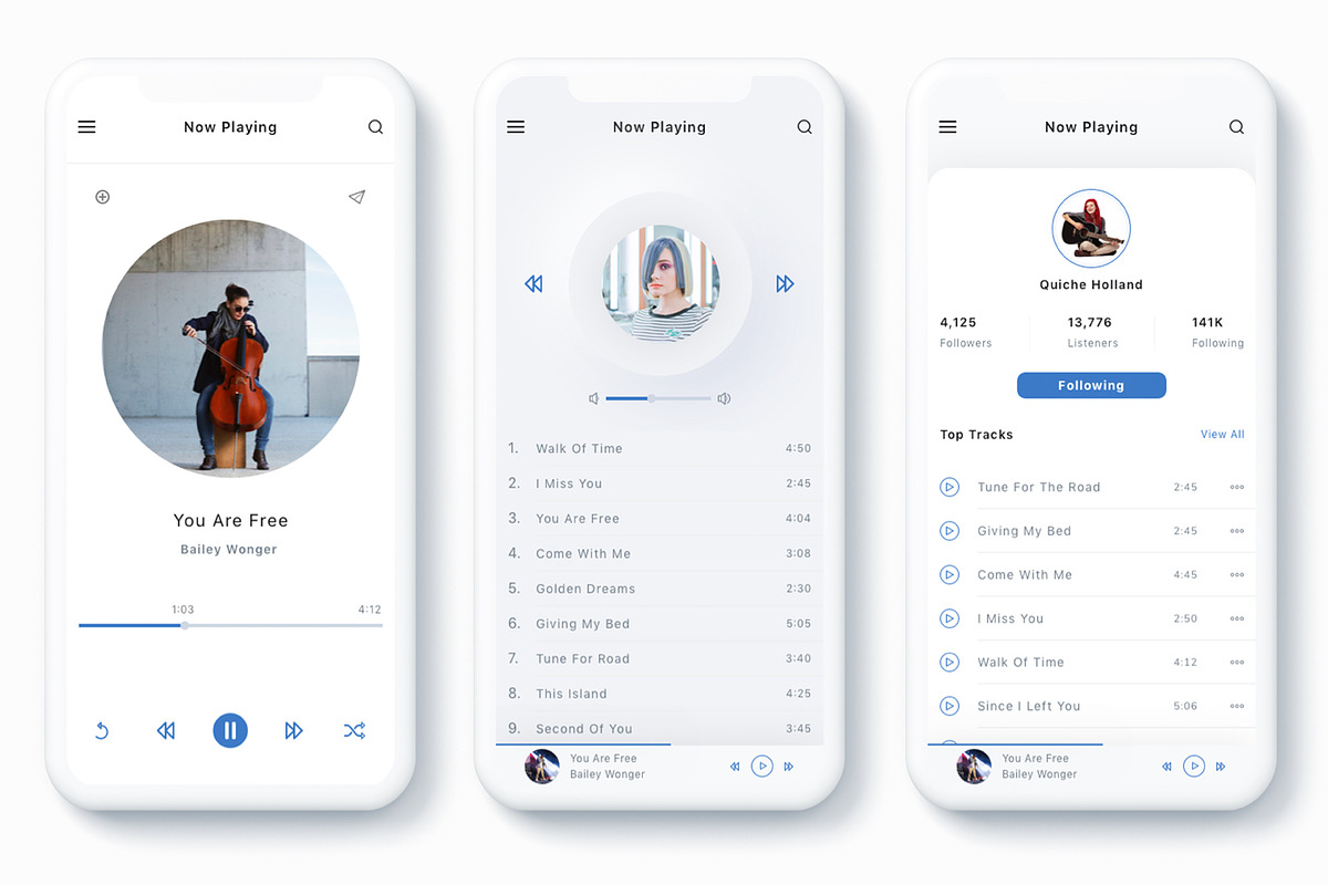 Music Player App UI Kit, an App Template by Betush (Photo 3 of 3)