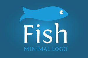 cute aquatic Fish Logo - eco&minimal, a Branding & Logo Template by Elibee