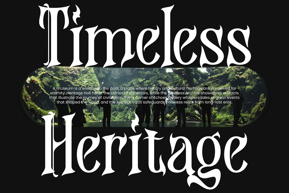 Hazelgen Modern Blackletter Serif, a Blackletter Font by timelesstype.co (Photo 17 of 20)