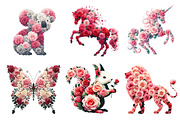 Valentine's Day Animal with Rose, an Illustration by Designworld (Thumbnail 2 of 5)