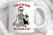 Funny Christmas Png, Snarky Skeleton, an Illustration by DreamPrint404 (Thumbnail 4 of 4)