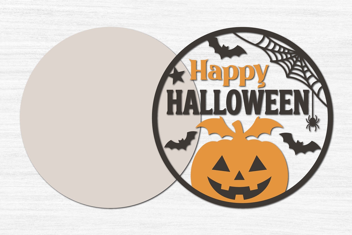 Happy Halloween Sign SVG,Pumpkin, an Object Graphic by Libby Wishes (Photo 2 of 3)