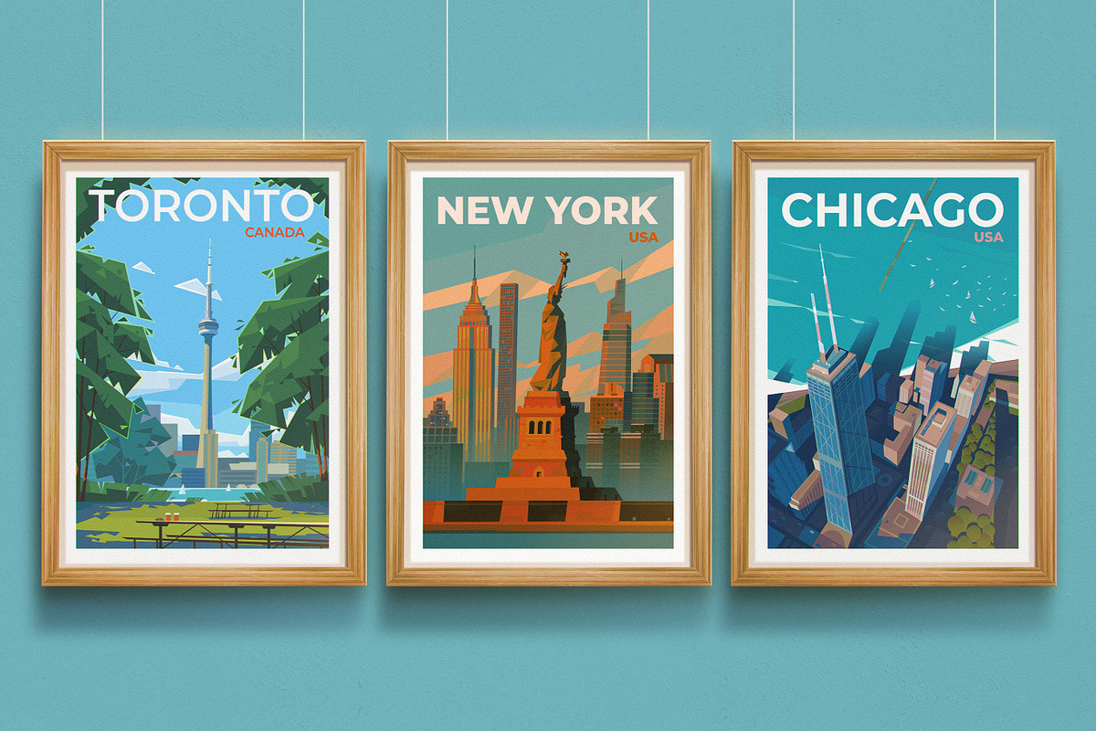 Travel Posters. Part 8., an Illustration by Red Monkey (Photo 6 of 14)
