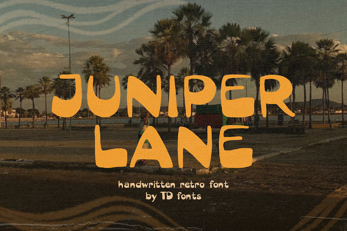 Juniper Lane Retro Font Bubble Sans, a Sans Serif Font by TD fonts (Photo 1 of 11)