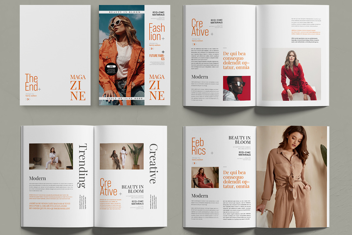 Modern Fashion Magazine Editorial, a Brochure Template by MightyDesign (Photo 2 of 6)