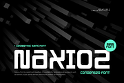 Naxioz - Geometric Sans Font, a Sans Serif Font by QR Design Studio (Thumbnail 1 of 7)