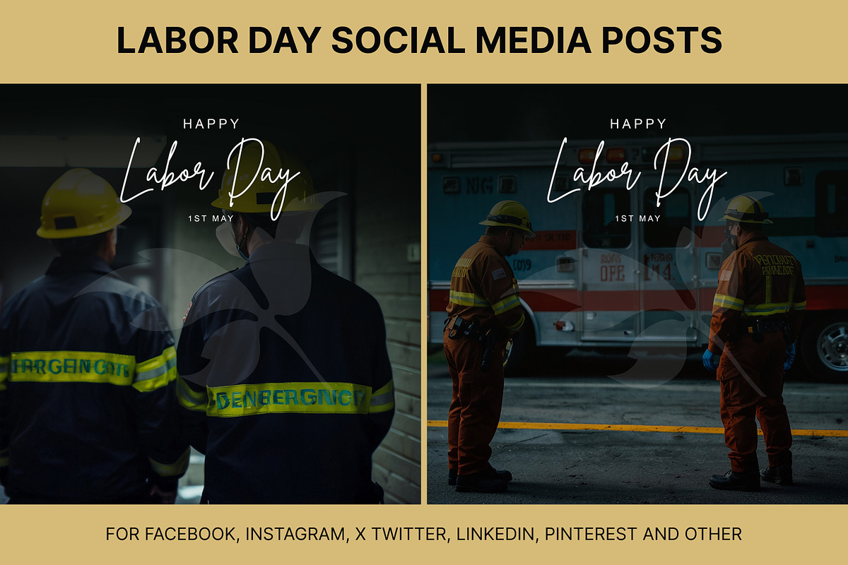 61 Labor day social media posts set, a Social Media Template by Walldecorated (Photo 9 of 29)