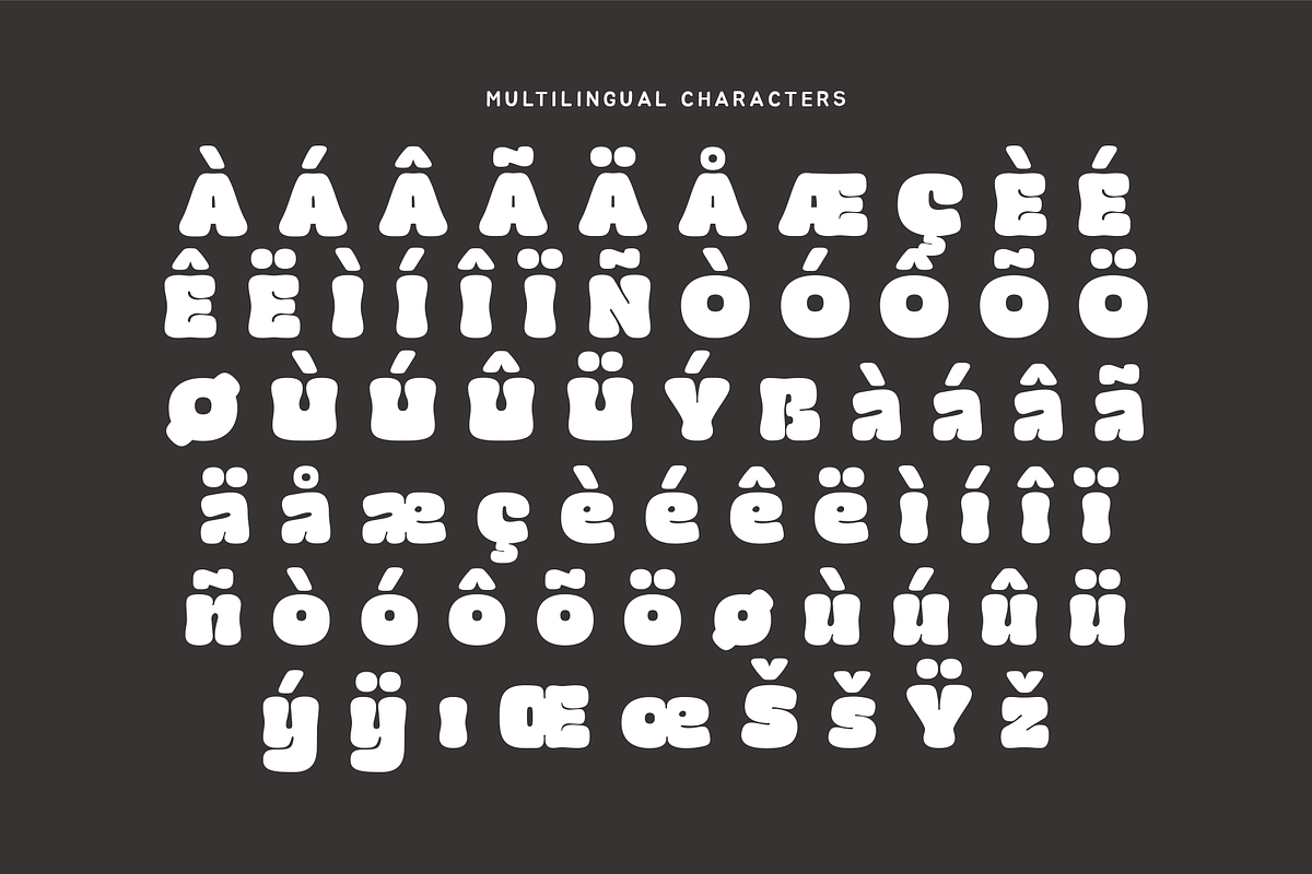 Mocha Mochi - Fat Fancy Display Font, a Font by Afkari Studio (Photo 2 of 12)