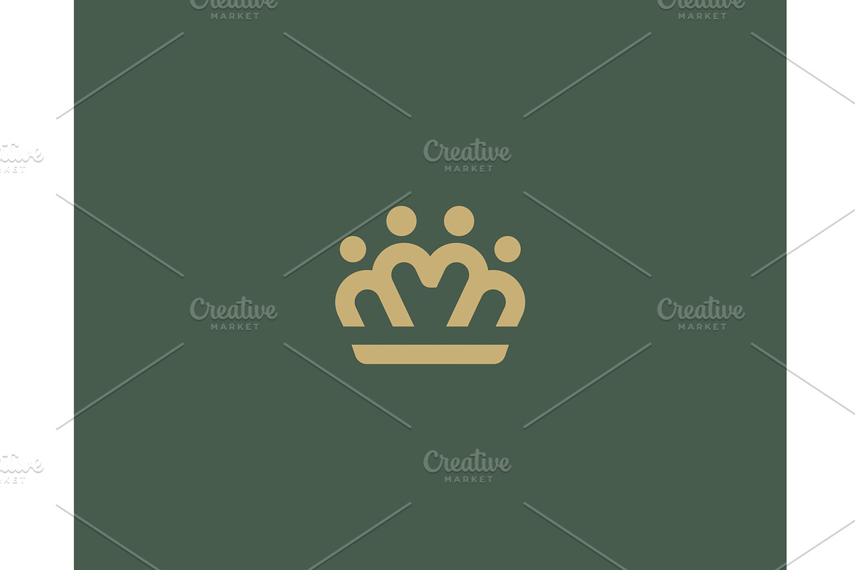 A crown premium logo. Abstract, an Object Illustration by Bureau