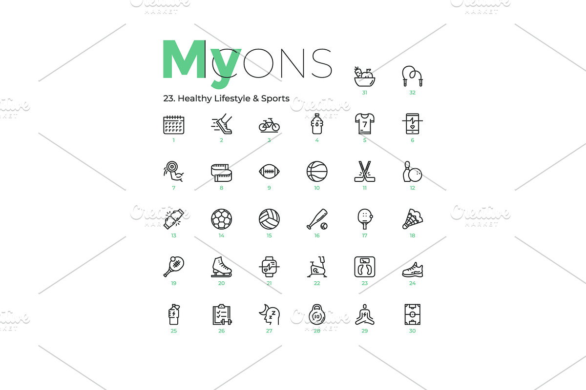 My Icons, an Outline Icon by Andrew Kras Design (Photo 30 of 38)