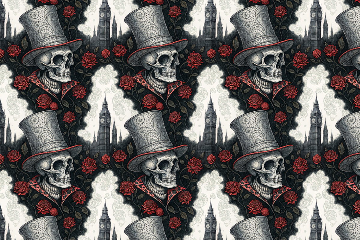 Seamless Pattern Set Gothic Classics, a Pattern Graphic by Designs by Helen Trupak (Photo 4 of 8)