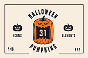 Halloween Pumpkins clipart, an Object Graphic by DenysHolovatiuk (Thumbnail 1 of 8)