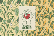 Vegetables vector poster pattern, an Object Graphic by Yuliya Derbisheva (Thumbnail 10 of 10)