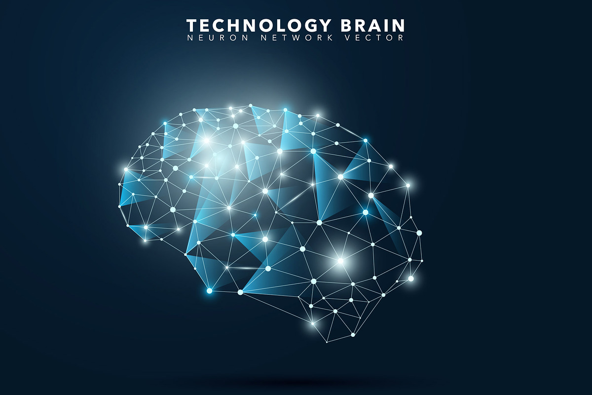 Technology Abstract Brain, a Background Graphic by AndrewPixel