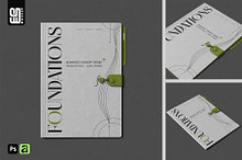Tab Folder with String Tie Mockup by  in Products