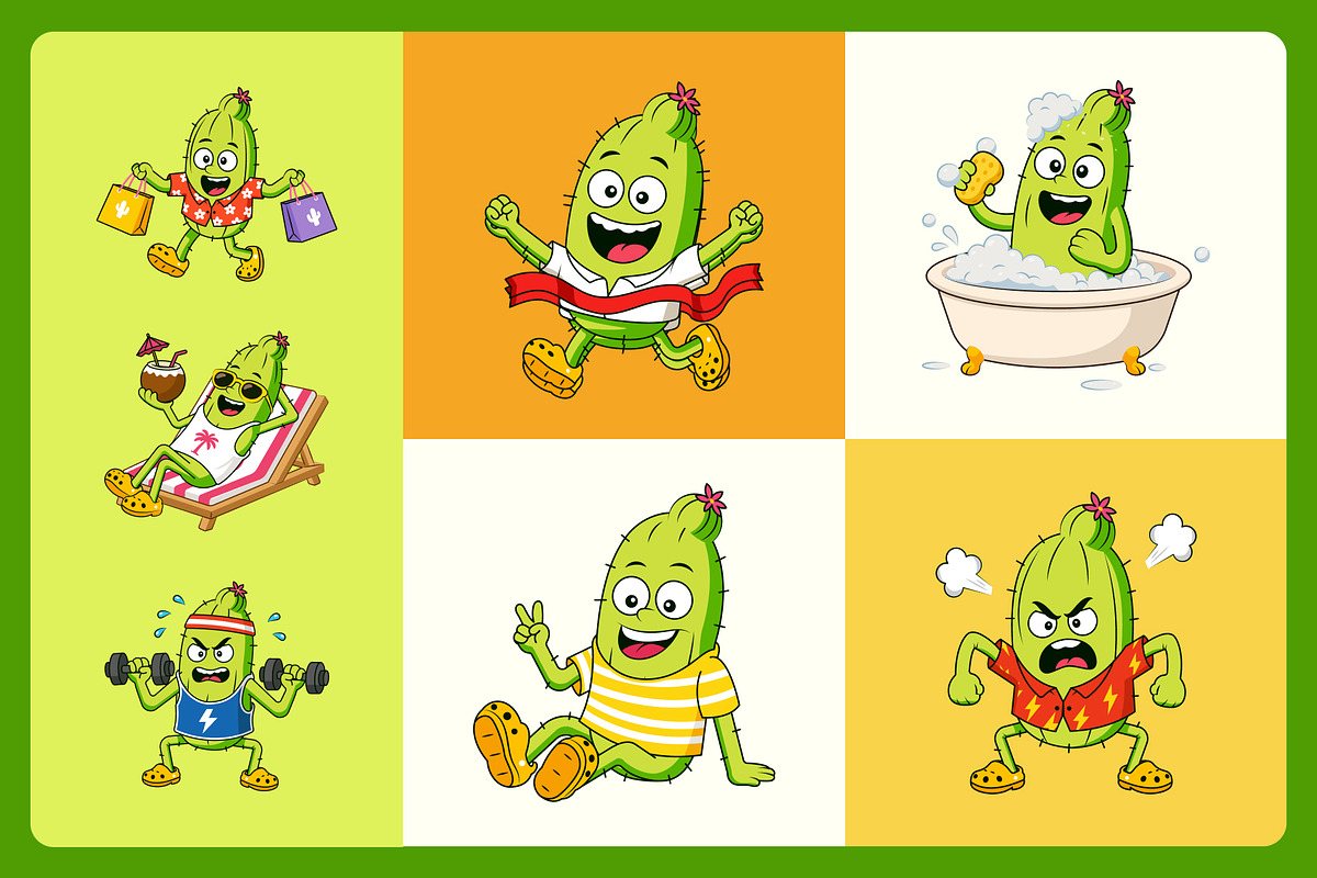 135 Cactus Vector Icons Bundle, an Emoji Icon by Brickclay (Photo 8 of 9)