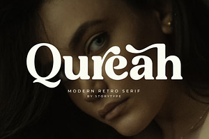 Qureah Modern Retro Serif Font