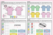 T-Shirts Tech Pack Template, an Apparel Mockup by HYDNSTUDIO (Thumbnail 5 of 6)