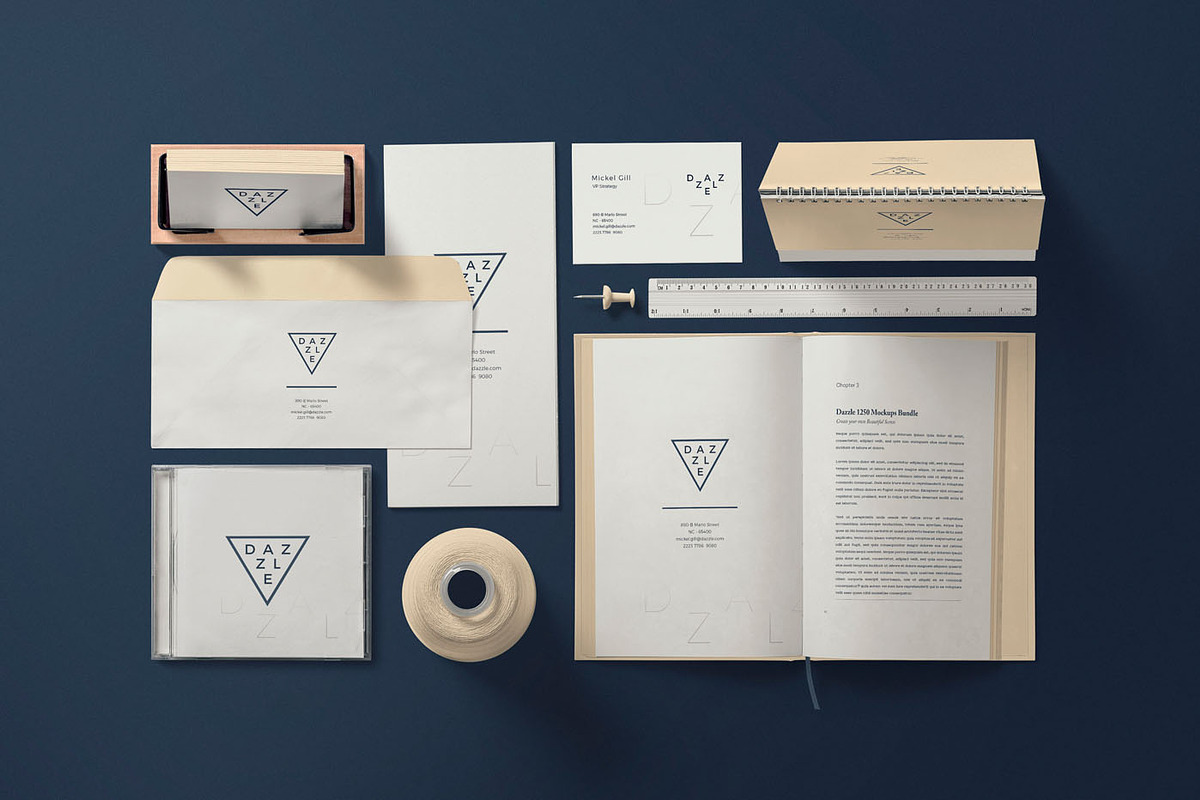 Stationery Branding Mockup Scenes, a Books & Magazine Mockup by ZippyPixels (Photo 3 of 4)