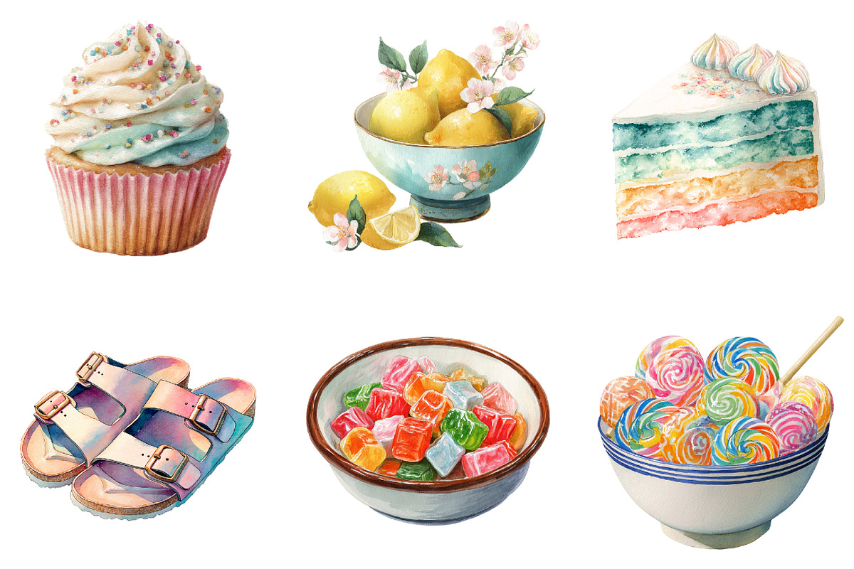 Watercolor Spring Clipart, an Illustration by Design Market (Photo 3 of 3)