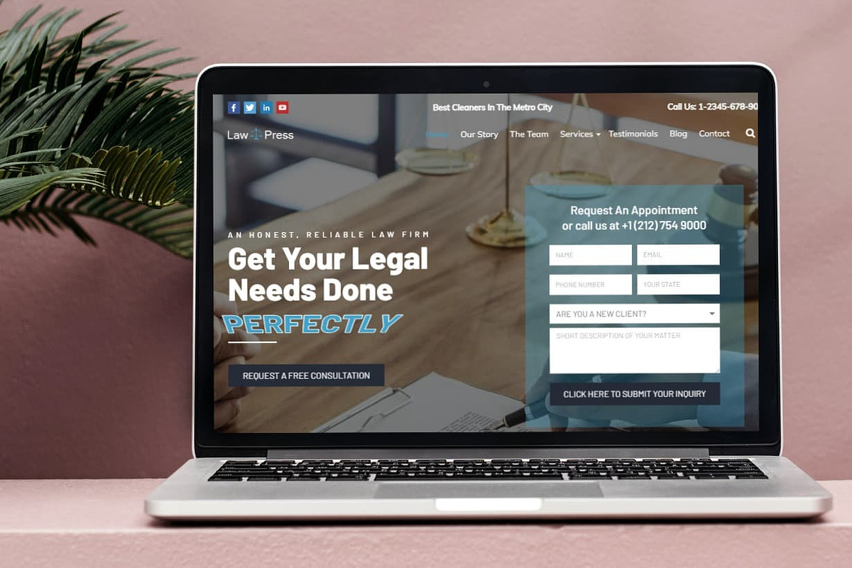 LawPress Law Firm WordPress Theme preview 7